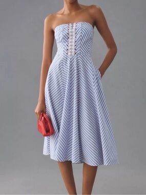 Anthropologie | Dresses | Anthropologie Bhldn Mia Strapless Satin Column  Maxi Dress | Poshmark